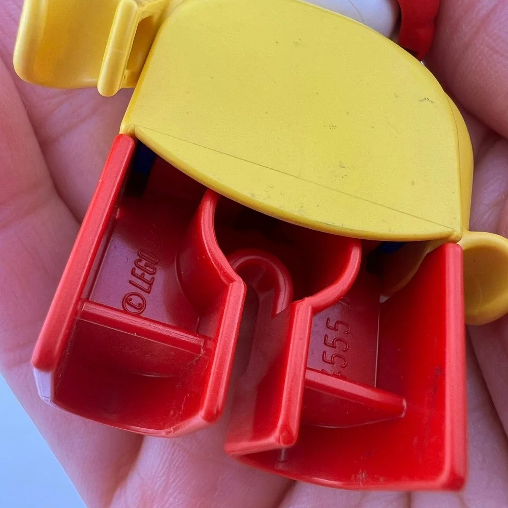 Vintage LEGO Duplo Circus Clown Figure Red Hair Yellow Shirt  Play Wear